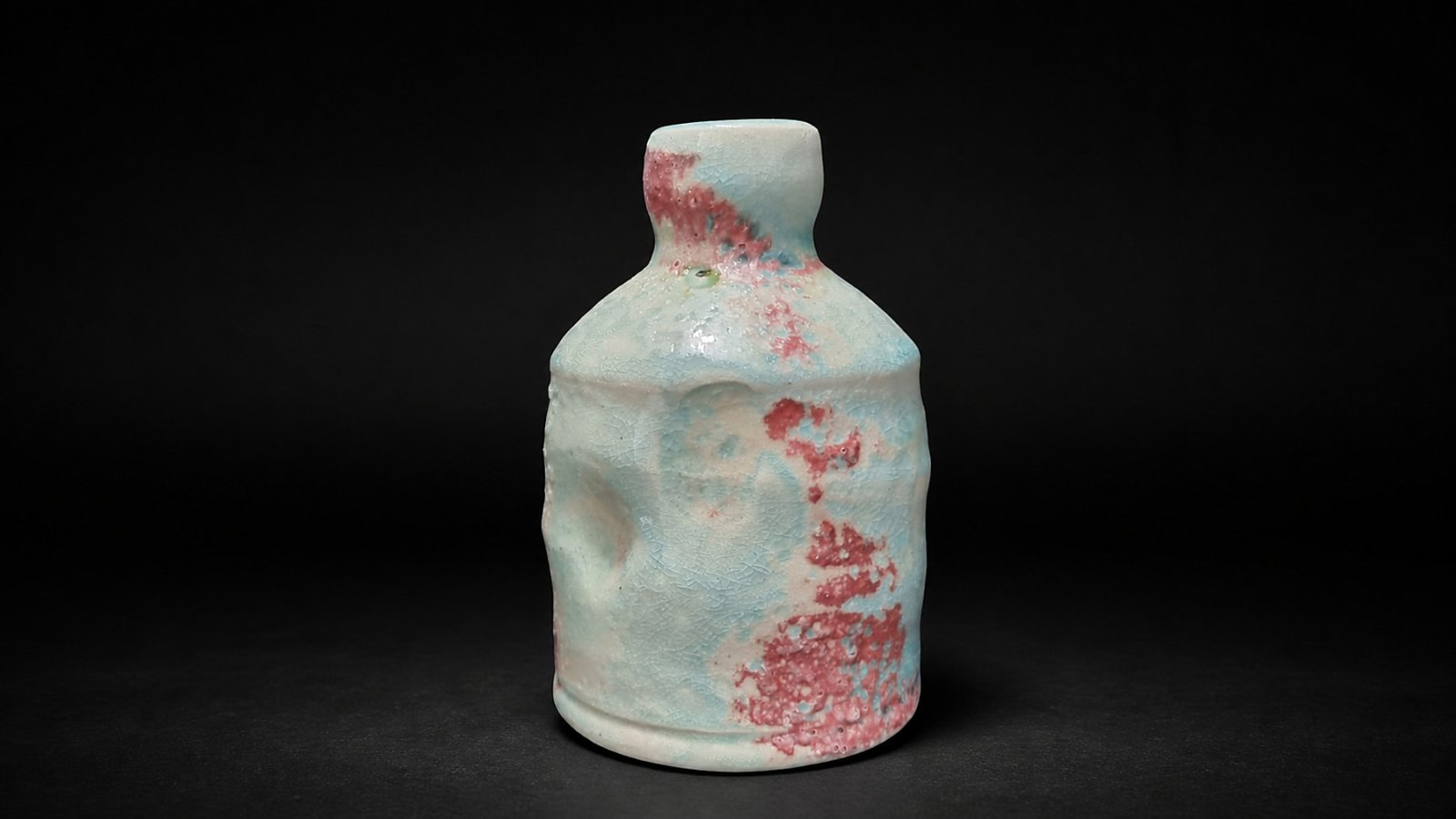Pale Blue and Rose Bottle