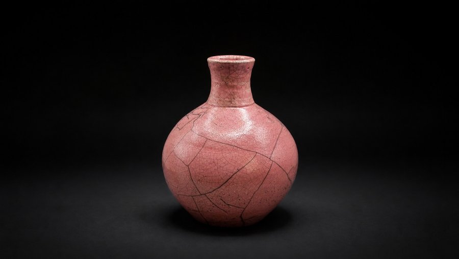 Rose Crackle Bottle