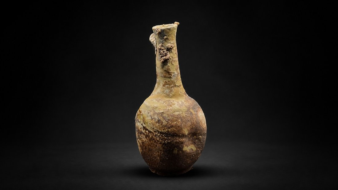 Slender Earth-Toned Bottle