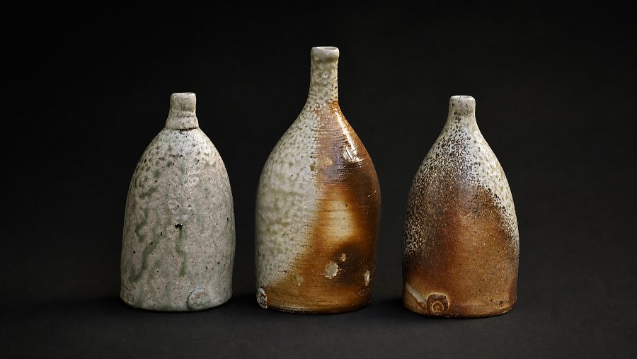 Trio of Earth-Toned Bottles